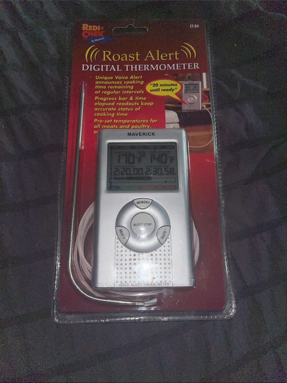 Roast Alert Digital Thermometer - Silver